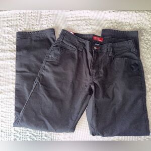 Milwaukee Tool Black Work Pants with Red Logo Accent